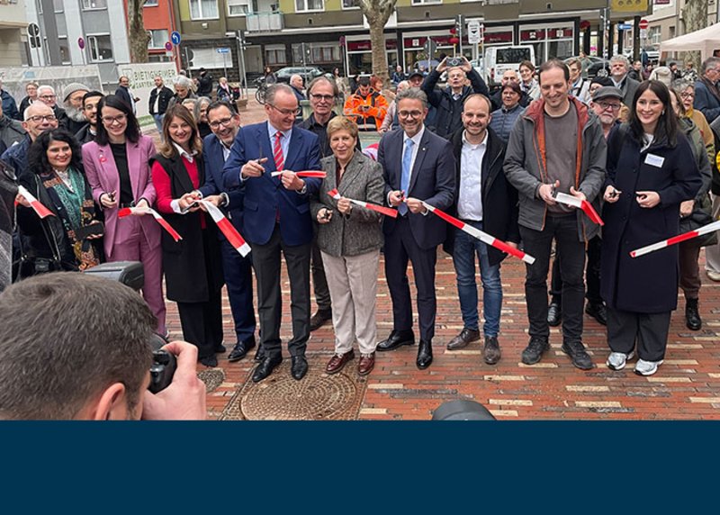 Einweihung Pfälzer Platz in Pforzheim