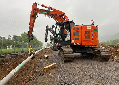 [Translate to English:] Bau Wasserstoffleitung Albbruck Dogern